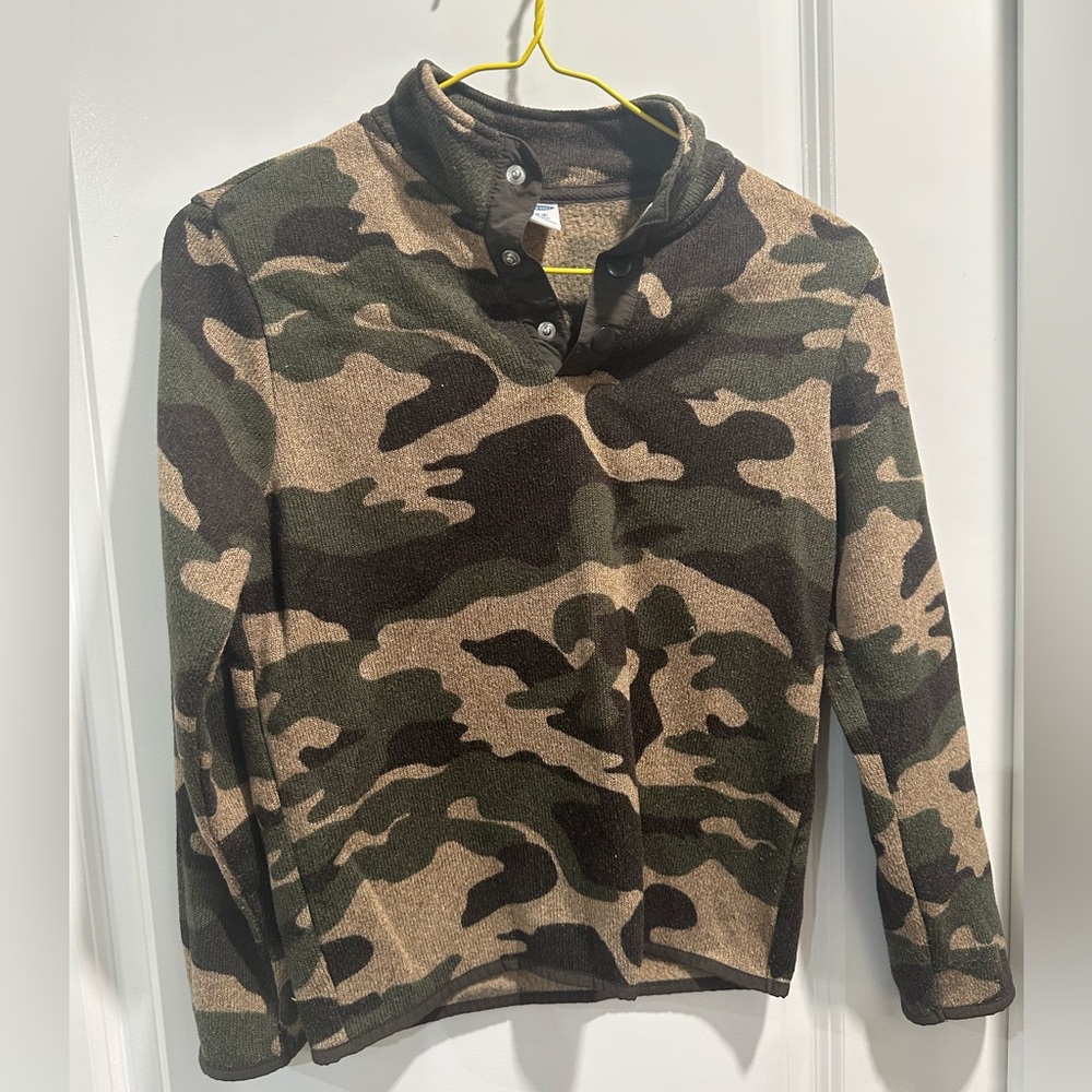 Boys Camo Sweater